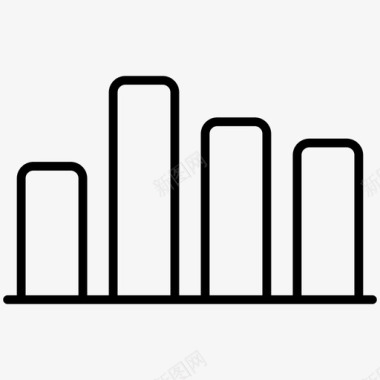 直方图分析数据图标图标