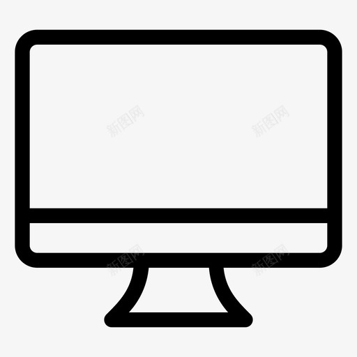 imac电脑台式机图标svg_新图网 https://ixintu.com imac 办公线 台式机 电脑