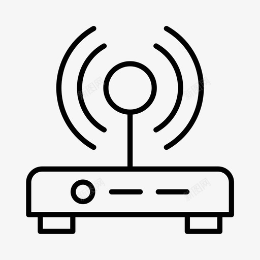 wifi硬件调制解调器图标svg_新图网 https://ixintu.com wifi 技术 服务器 硬件 调制解调器