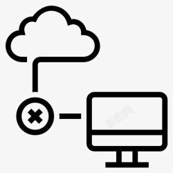 网络连接断开断开网络连接图标高清图片