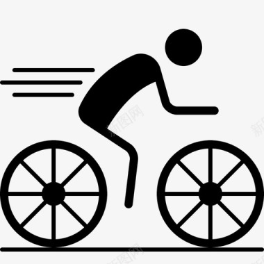 骑自行车比赛图标图标