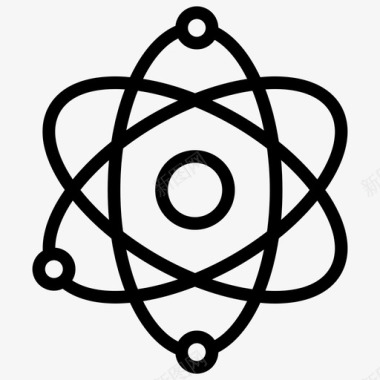 原子核心研究图标图标