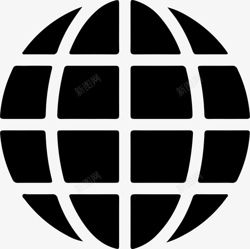 internetglobemultimedia图标svg_新图网 https://ixintu.com globe internet multimedia ui图标设置为实心 world worldwide