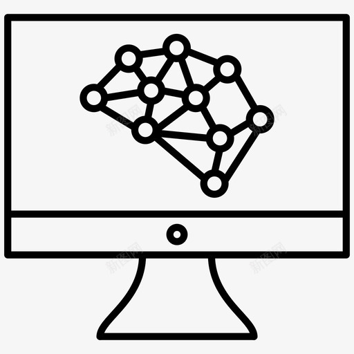 机器学习深度学习智能图标svg_新图网 https://ixintu.com 人工智能 智能 机器学习 深度学习