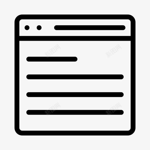 浏览器互联网营销图标svg_新图网 https://ixintu.com 互联网 在线 搜索引擎优化和营销线图标 浏览器 网页 营销