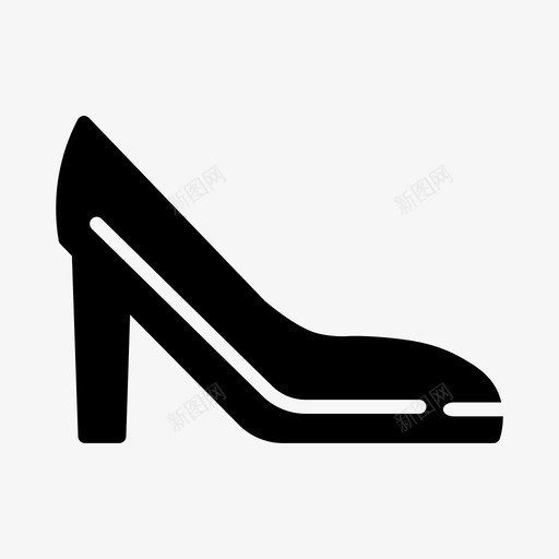 鞋跟脚穿凉鞋图标svg_新图网 https://ixintu.com 凉鞋 脚穿 购物 购物和电子商务图标第一卷 鞋 鞋跟