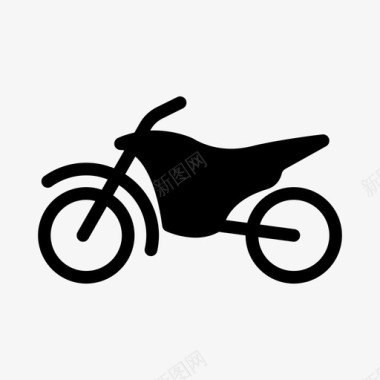 自行车摩托车骑行图标图标