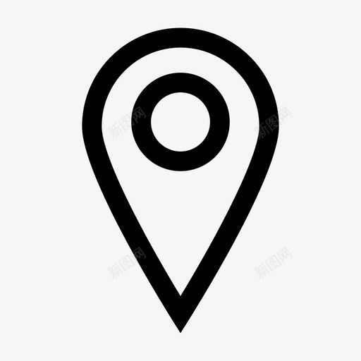 定位针地址地图标记svg_新图网 https://ixintu.com 地图标记 地址 定位针 技术元素 指针