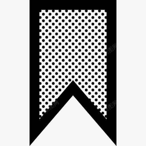 书签收藏夹缎带图标svg_新图网 https://ixintu.com 书签 垂直 收藏夹 粗轮廓点 缎带