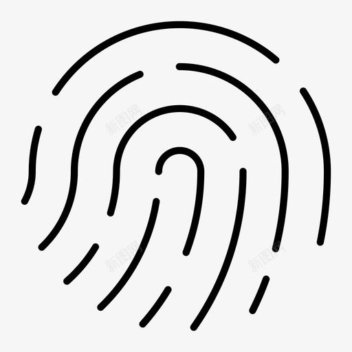 指纹指纹分析指纹读取器图标svg_新图网 https://ixintu.com 人 安全 指纹 指纹分析 指纹扫描 指纹读取器
