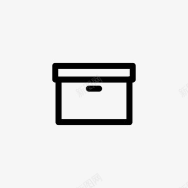 盒文件夹存储图标图标