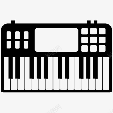 键盘音乐播放图标图标