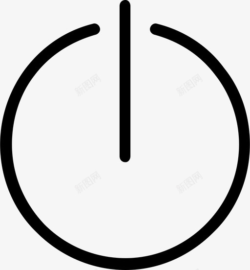 电源关开图标svg_新图网 https://ixintu.com 关 开 电源