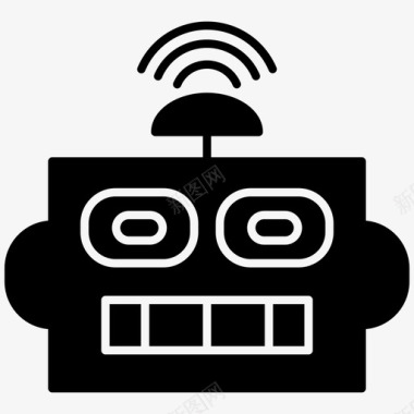机器人人工无线图标图标
