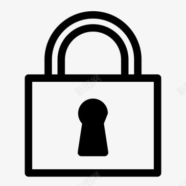 关闭锁密码隐私图标图标