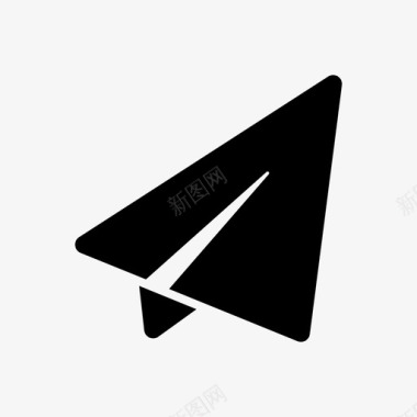 纸飞机发送通讯图标图标