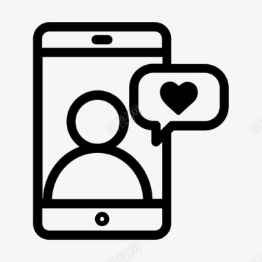 facetime手机爱情图标图标