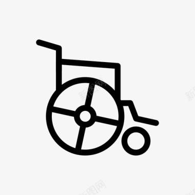 残疾社会支持轮椅图标图标