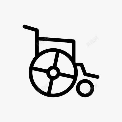 残疾社会支持轮椅图标svg_新图网 https://ixintu.com 服务 残疾 社会支持 轮椅