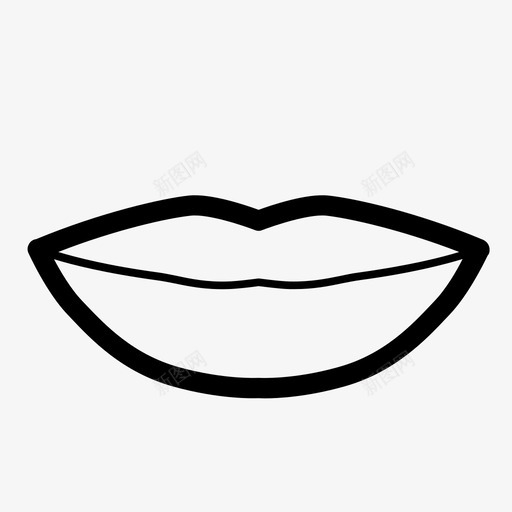嘴唇嘴巴感觉图标svg_新图网 https://ixintu.com 嘴唇 嘴巴 微笑 性感 性感的嘴唇 感觉