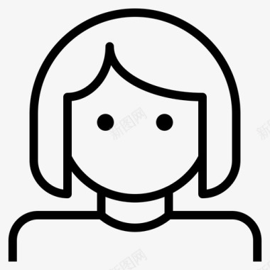 女孩化身孩子图标图标