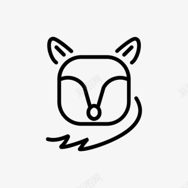 狐狸动物土狼图标图标