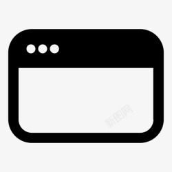 空白的窗口web浏览器空白计算机图标高清图片