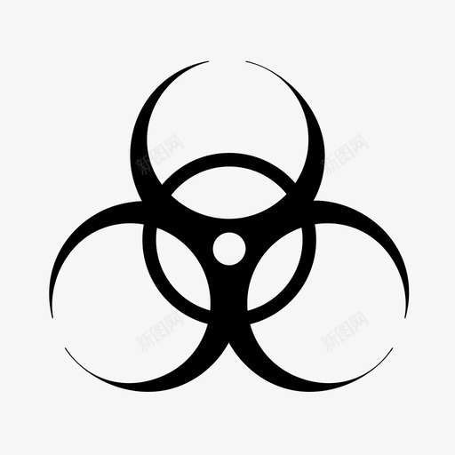 生物危害危险警告图标svg_新图网 https://ixintu.com 危险 生物危害 警告