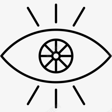 视觉计算机视觉眼睛图标图标