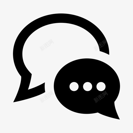 iconmonstr-speech-bubble-15-iconsvg_新图网 https://ixintu.com iconmonstr-speech-bubble-15-icon