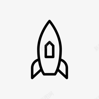 火箭宇宙飞船创业图标图标