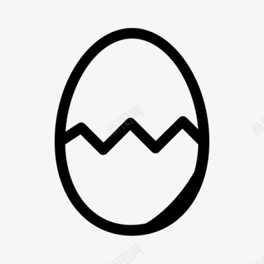 蛋裂蛋孵化图标图标