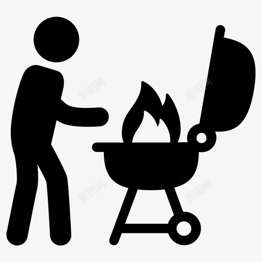 烧烤食物烤肉图标svg_新图网 https://ixintu.com 烤肉 烧烤 食物
