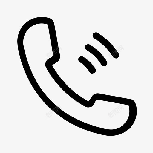 电话铃声通话移动应用程序图标svg_新图网 https://ixintu.com 电话铃声 移动应用程序 通话