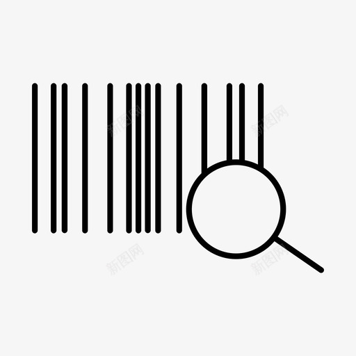 条形码批号产品图标svg_新图网 https://ixintu.com 产品 密码 批号 条形码 销售代码