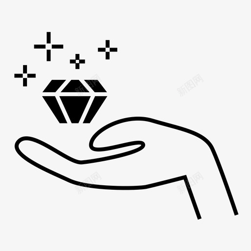 钻石发现我的图标svg_新图网 https://ixintu.com 发现 我的 筛子 钻石
