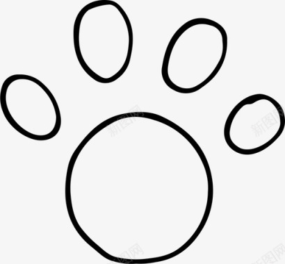 爪印动物配件猫图标图标