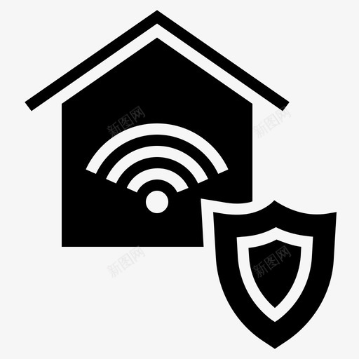 wifi安全安全wifiwifi加密图标svg_新图网 https://ixintu.com wifi保护 wifi加密 wifi安全 安全wifi 无线 无线保护