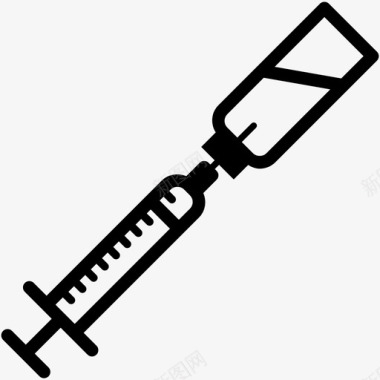 疫苗接种医院注射图标图标