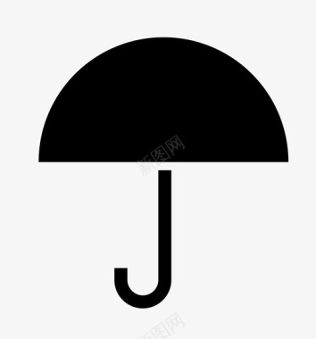 雨伞下雨天气图标图标