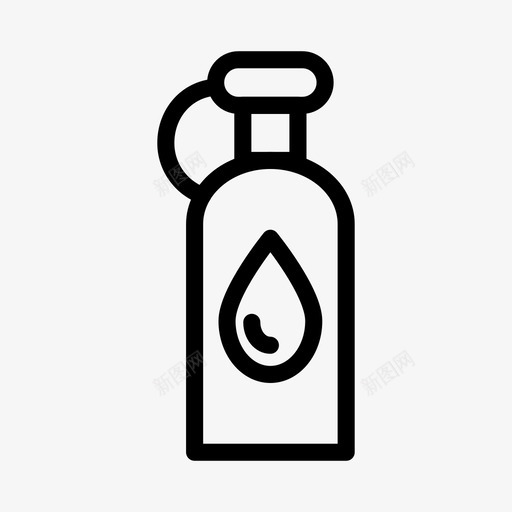 瓶子饮料蛋白质图标svg_新图网 https://ixintu.com 体育奖励线图标 瓶子 维生素 蛋白质 运动 饮料