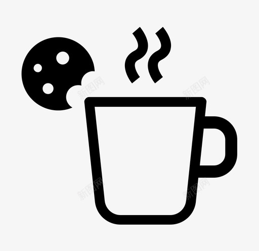点心早午餐咖啡图标svg_新图网 https://ixintu.com 咖啡 早午餐 点心 茶 茶时间