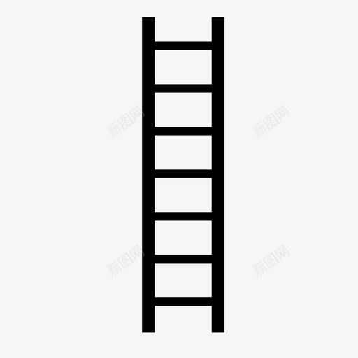 梯子攀爬工具图标svg_新图网 https://ixintu.com 工具 攀爬 梯子