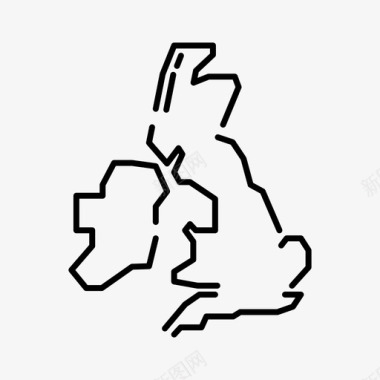 英国地理大不列颠图标图标