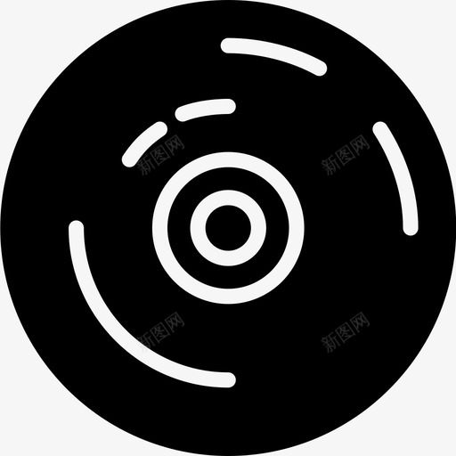 cdmusicsing图标svg_新图网 https://ixintu.com Pretycons音乐第1卷实心 cd music sing song sound