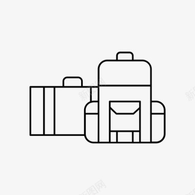 采购产品包背包行李图标图标