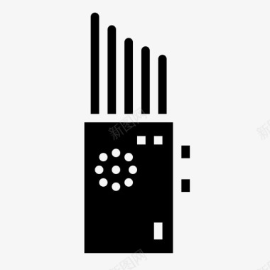 信号干扰机网络家用电器图示符图标图标