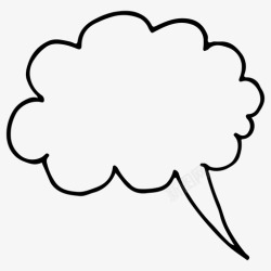 回到校园的涂鸦标志思考泡泡涂鸦手绘图标高清图片