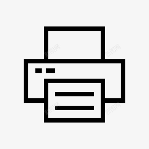打印办公室打印机图标svg_新图网 https://ixintu.com 办公室 打印 打印机 文件室