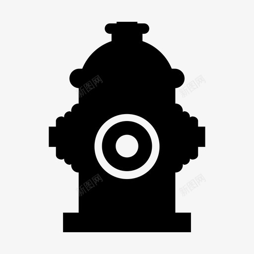 消防栓应急安全图标svg_新图网 https://ixintu.com 安全 应急 水 消防栓